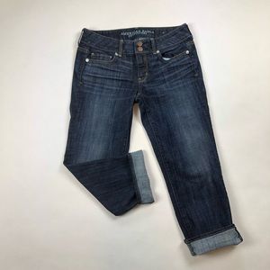 American Eagle Artist Crop Stretch Jeans Capri